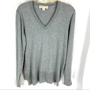 Michael Kors Gray “V” neck thin sweater